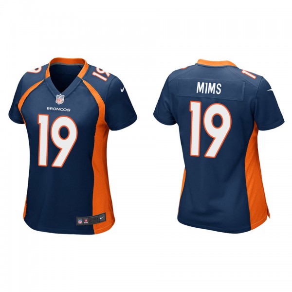 Women's Denver Broncos Marvin Mims Navy Game Jersey