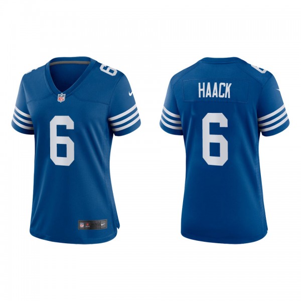 Women's Indianapolis Colts Matt Haack Royal Altern...
