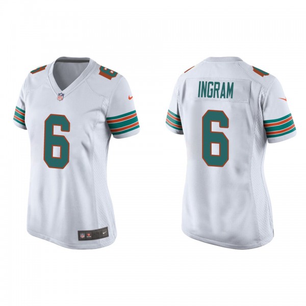 Women's Miami Dolphins Melvin Ingram White Throwba...