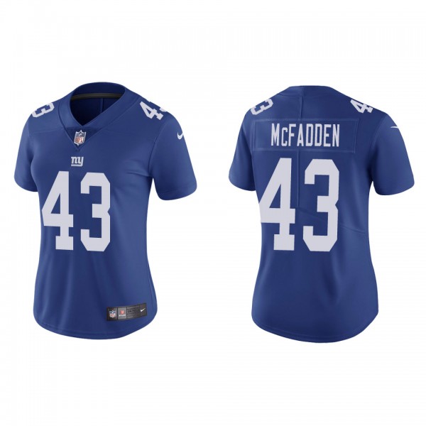 Women's New York Giants Micah McFadden Royal 2022 NFL Draft Vapor Limited Jersey