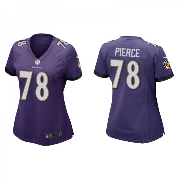 Women's Baltimore Ravens Michael Pierce Purple Gam...