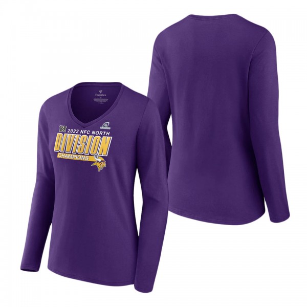 Women's Minnesota Vikings Purple 2022 NFC North Di...