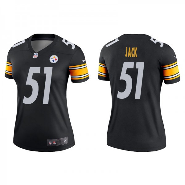 Women's Pittsburgh Steelers Myles Jack Black Legen...