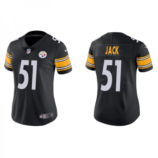 Women's Pittsburgh Steelers Myles Jack Black Vapor...