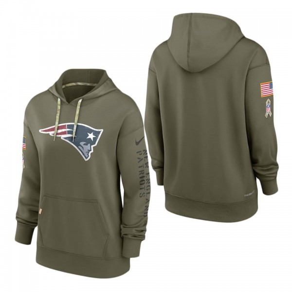 Women's New England Patriots Olive 2022 Salute To ...