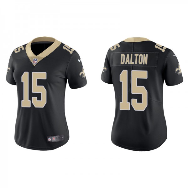 Women's Andy Dalton New Orleans Saints Black Vapor...