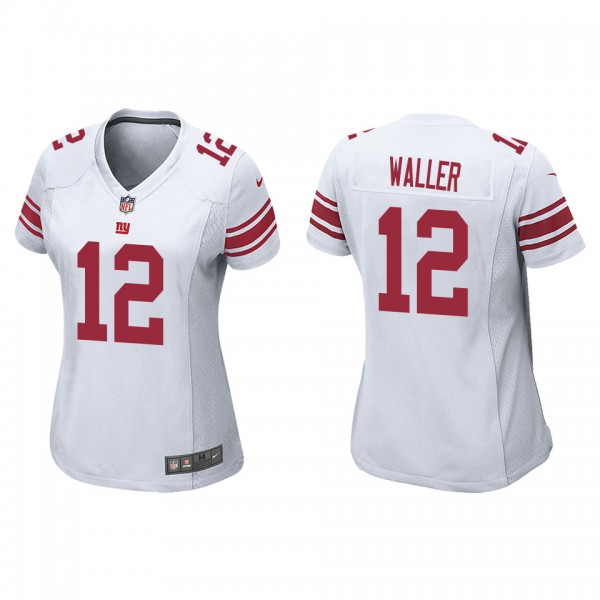 Women's Darren Waller New York Giants White Game J...