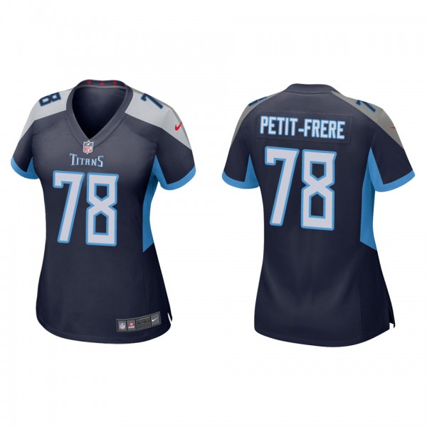 Women's Tennessee Titans Nicholas Petit-Frere Navy Game Jersey