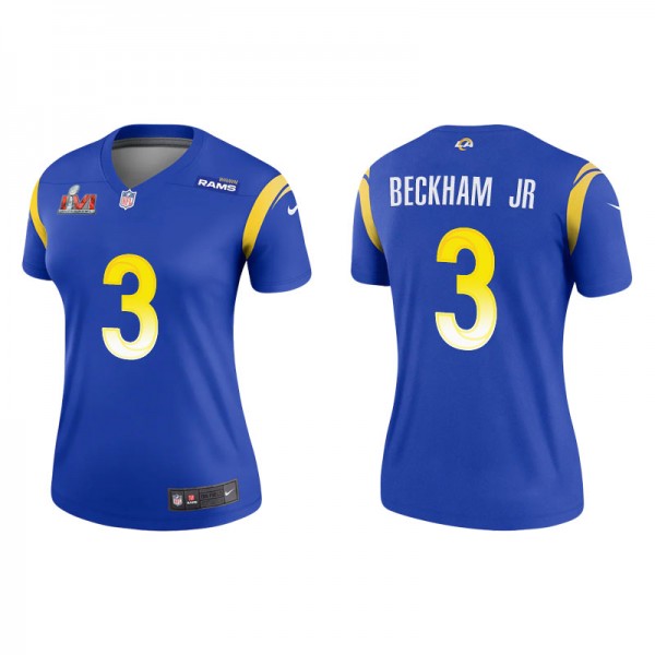 Women's Los Angeles Rams Odell Beckham Jr. Royal S...