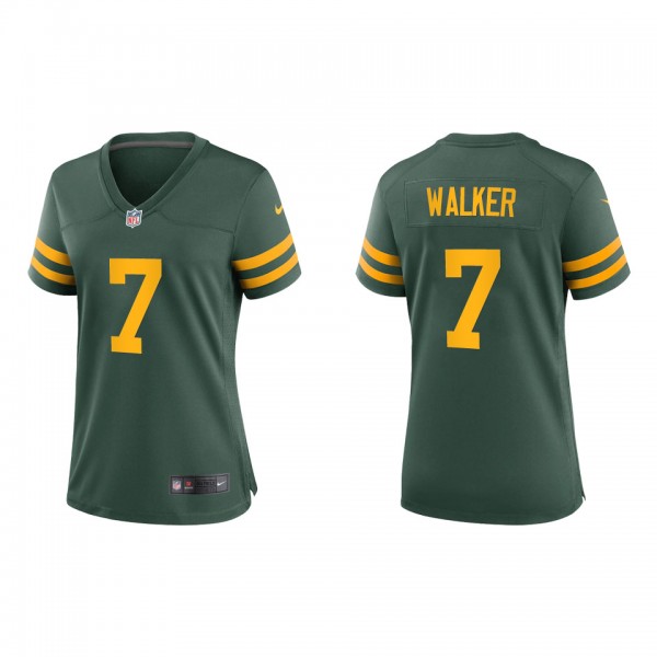 Women's Green Bay Packers Quay Walker Green 2022 NFL Draft Alternate Game Jersey