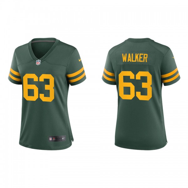 Women's Green Bay Packers Rasheed Walker Green Alternate Game Jersey
