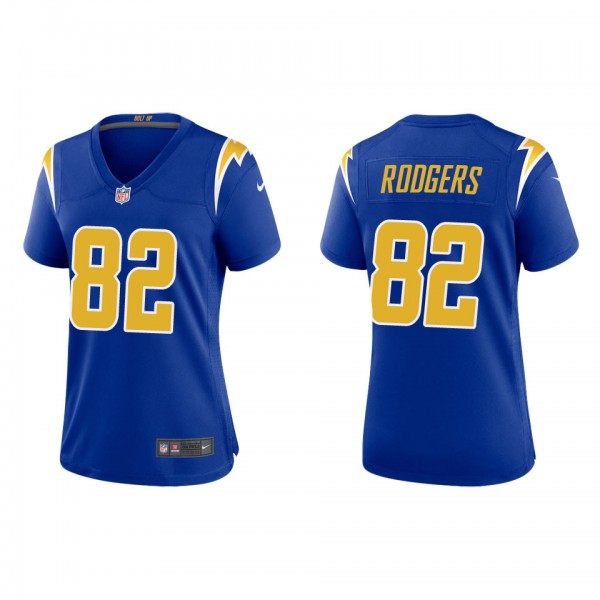 Women's Los Angeles Chargers Richard Rodgers Royal...