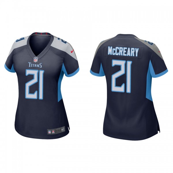 Women's Tennessee Titans Roger McCreary Navy Game ...