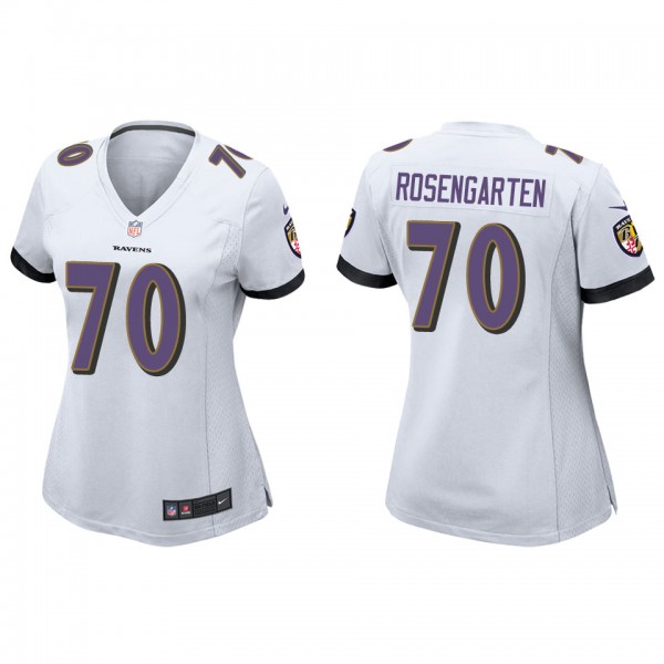 Women's Roger Rosengarten Baltimore Ravens White G...