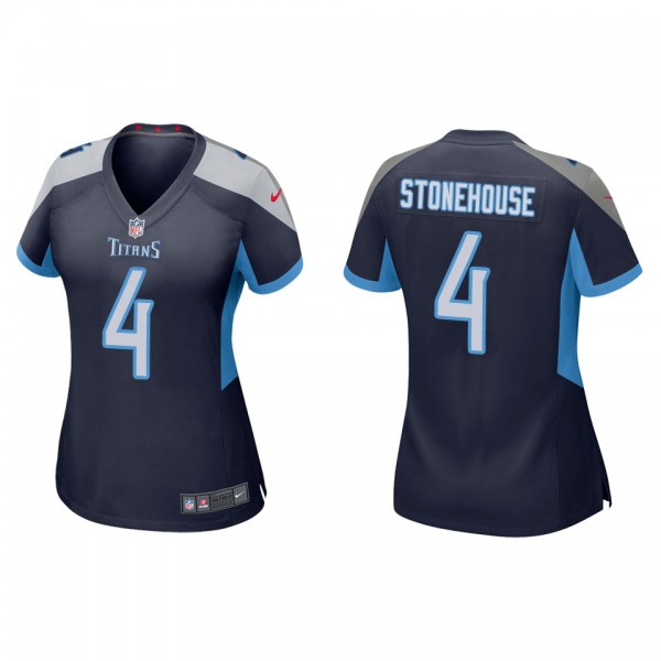 Women's Ryan Stonehouse Tennessee Titans Navy Game...