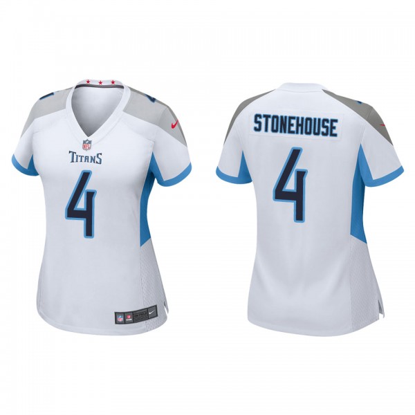 Women's Ryan Stonehouse Tennessee Titans White Gam...