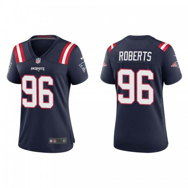 Women's New England Patriots Sam Roberts Navy Game Jersey