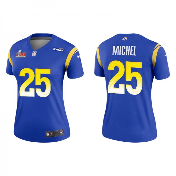 Women's Los Angeles Rams Sony Michel Royal Super B...