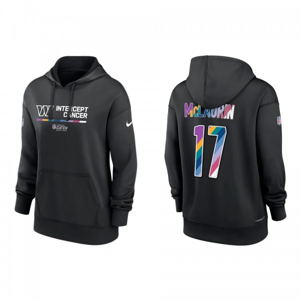 Women's Terry McLaurin Washington Commanders Black 2022 NFL Crucial Catch Therma Performance Pullover Hoodie