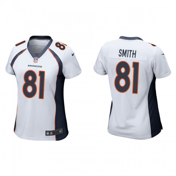 Women's Denver Broncos Tre'quan Smith White Game J...