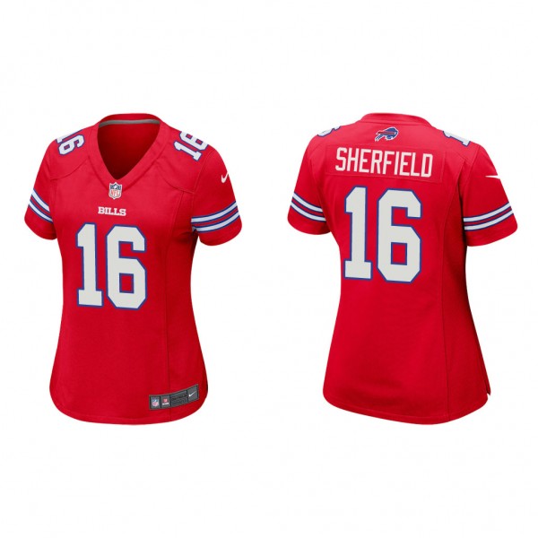 Women's Trent Sherfield Buffalo Bills Red Game Jer...