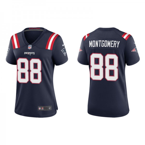 Women's New England Patriots Ty Montgomery Navy Ga...