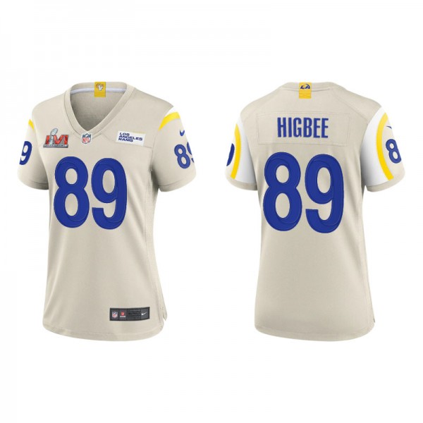 Women's Los Angeles Rams Tyler Higbee Bone Super B...