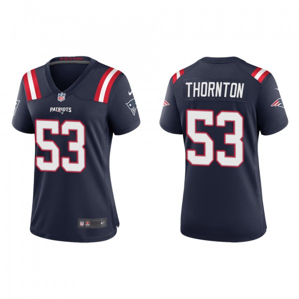 Women's New England Patriots Tyquan Thornton Navy ...