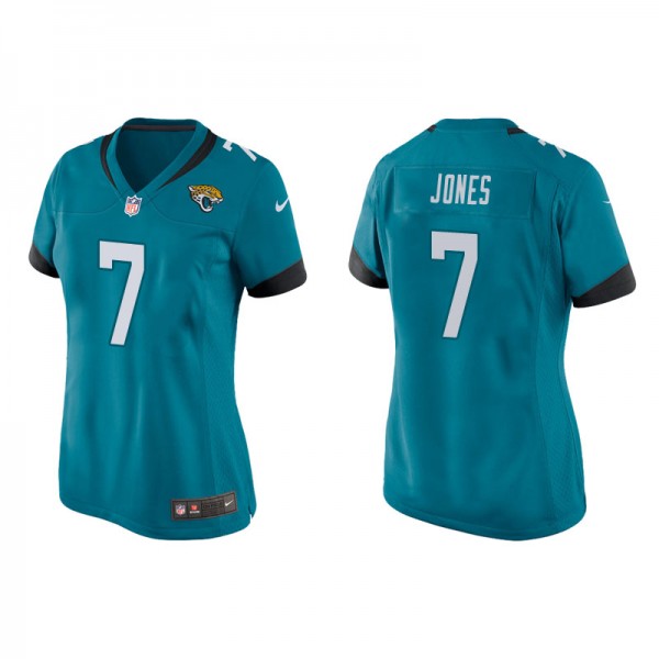 Women's Jacksonville Jaguars Zay Jones Teal Game J...