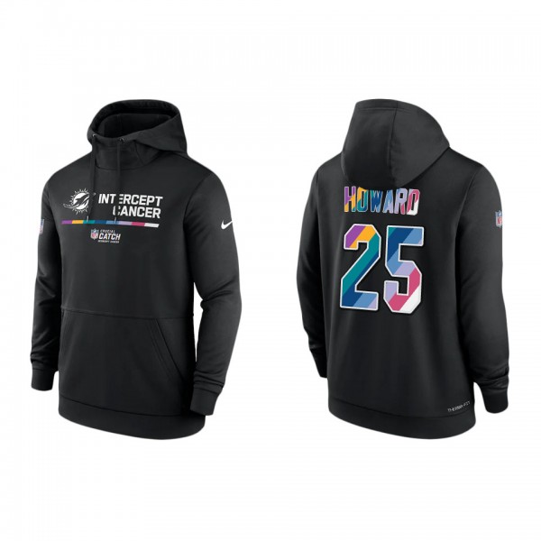 Xavien Howard Miami Dolphins 2022 Crucial Catch Therma Performance Pullover Hoodie