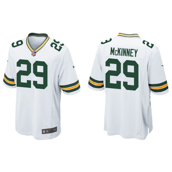 Men's Green Bay Packers Xavier McKinney White Game...