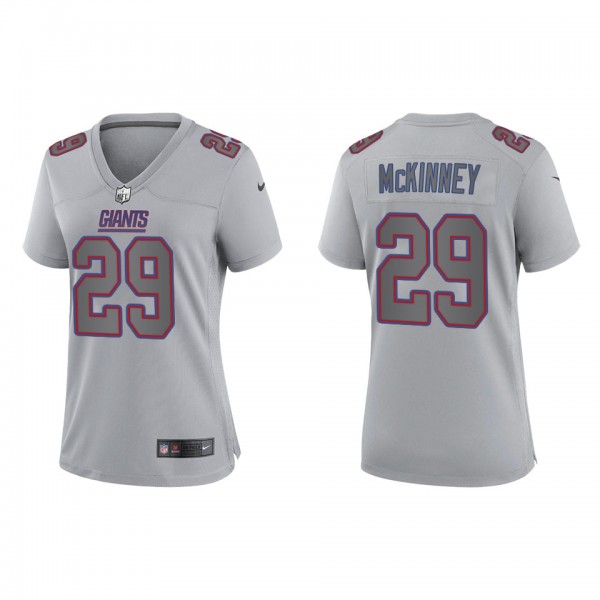 Xavier McKinney Women's New York Giants Gray Atmos...