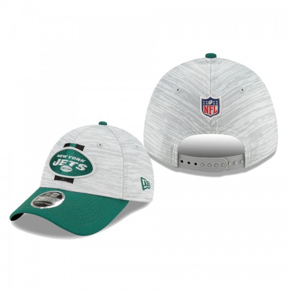 Youth Green Bay Packers Gray Green 2021 NFL Training Camp 9FORTY Adjustable Hat