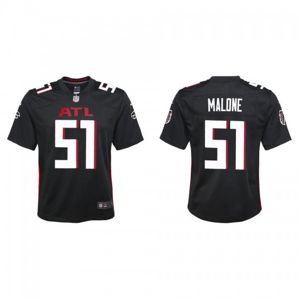 Youth Atlanta Falcons DeAngelo Malone Black Game J...