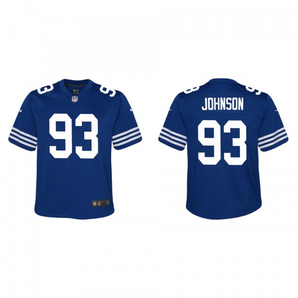 Youth Indianapolis Colts Eric Johnson Royal Alternate Game Jersey