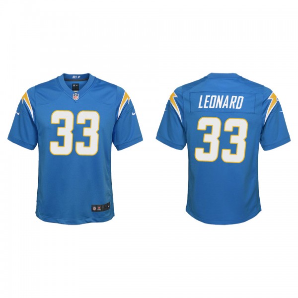 Youth Los Angeles Chargers Deane Leonard Powder Bl...