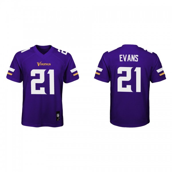 Youth Minnesota Vikings Akayleb Evans Purple Game ...