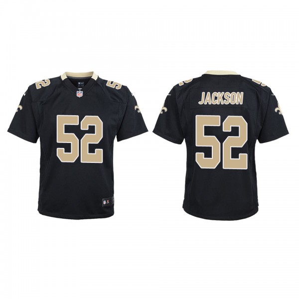 Youth New Orleans Saints D'Marco Jackson Black Gam...
