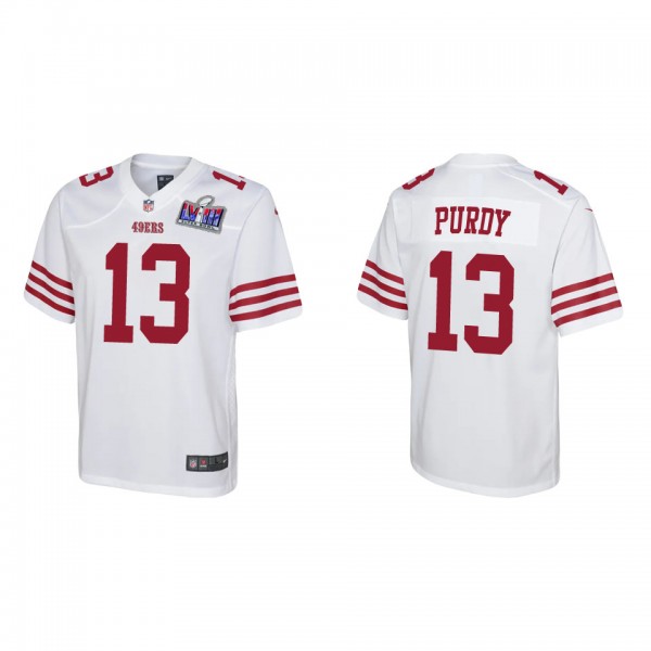 Youth Brock Purdy San Francisco 49ers White Super ...