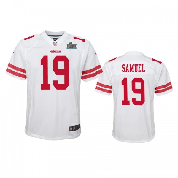 Youth 49ers Deebo Samuel White Super Bowl LIV Game...