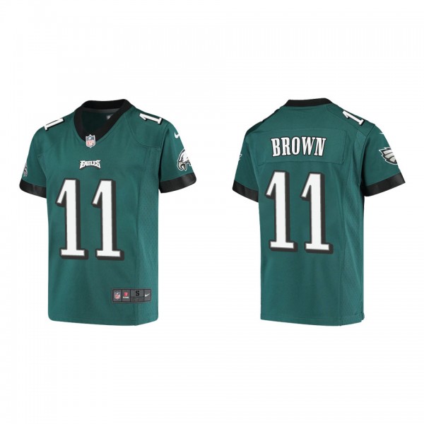Youth Philadelphia Eagles A.J. Brown Midnight Green Game Jersey