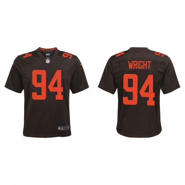 Youth Cleveland Browns Alex Wright Brown 2022 NFL ...