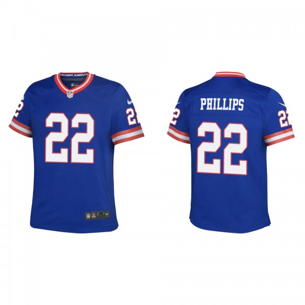 Youth Andru Phillips New York Giants Royal Classic...
