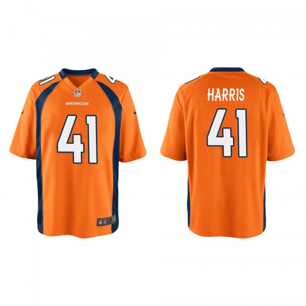 Youth Denver Broncos Anthony Harris Orange Game Je...