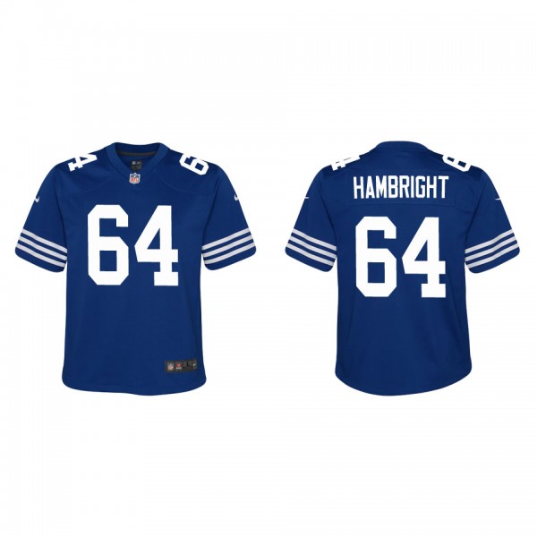 Youth Indianapolis Colts Arlington Hambright Royal...