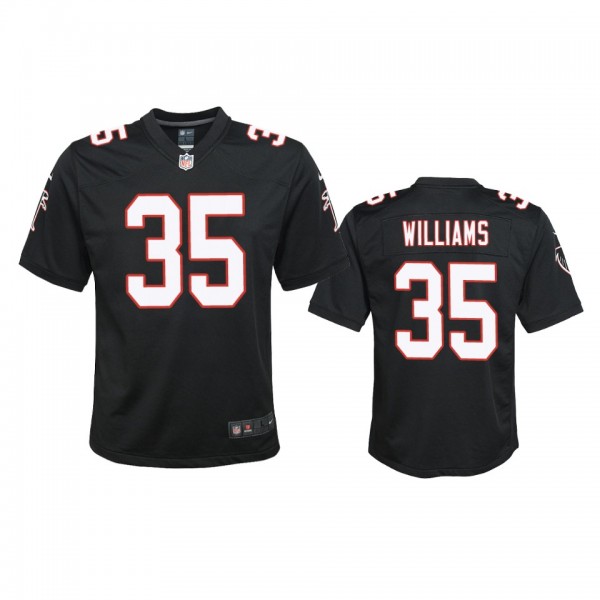 Youth Falcons Avery Williams Black Throwback Game Jersey