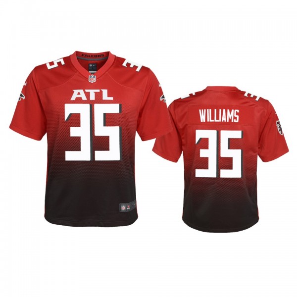 Youth Falcons Avery Williams Red Alternate Game Je...