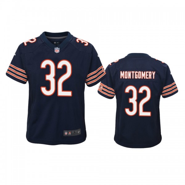 Chicago Bears David Montgomery Navy 2019 NFL Draft...