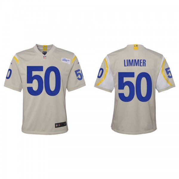 Youth Beaux Limmer Los Angeles Rams Bone Game Jers...