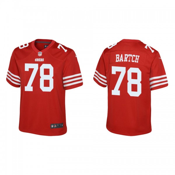 Youth San Francisco 49ers Ben Bartch Scarlet Game ...